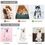 Personalised Funny Face Photo Human-shaped Throw Pillow with Name Home Decor Valentine's Day Housewarming Gift for Couple Him Her