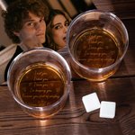 Personalized I Met You I Liked You I Love You Old Fashioned 10 oz Whiskey Rocks Glass with Name Valentine's Day Anniversary Gift for Couple