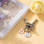 Llavero personalizado con foto de mascota 1-4 fotos y nombre grabado regalo conmemorativo y de cumpleaños para amante de las mascotas