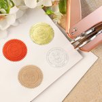 Personalised Cute Hedgehog Fox Animals Design Embossing Stamp Hand-held Embosser with Name Birthday Book Club Gift for Bookworms Kids