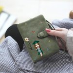 Spersonalizowany prezent urodzinowy dla absolwentki Skórzany potrójny portfel na rękę z imieniem i nazwiskiem oraz etui na karty Prezent urodzinowy dla kobiet