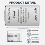 Personalized So Grateful For Wallet Card with Name and Text Birthday Appreciation Gift for Family Friend Teacher