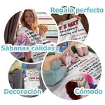 Manta personalizada I Love You My Soul Lover con línea de corazón y nombres regalo de aniversario o San Valentín para pareja