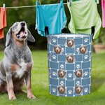 Gepersonaliseerde huisdier pootafdruk 1-5 huisdier Avatars grote capaciteit opbergmand met handvat verjaardag Housewarming gift voor hond kat liefhebbers