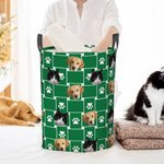 Gepersonaliseerde huisdier pootafdruk 1-5 huisdier Avatars grote capaciteit opbergmand met handvat verjaardag Housewarming gift voor hond kat liefhebbers