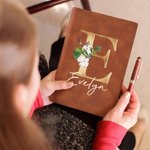 Journal en cuir A5 avec 100 pages lignées Cadeau d'anniversaire Cadeau de bureau pour les amis Famille Collègues