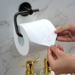 Personalised Multicolour 3D Printed Toilet Roll Pixie Stamp with Initial Cleaning Sign Bathroom Hotel Accessory Gift for Family Company
