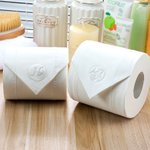 Personalised Multicolour 3D Printed Toilet Roll Pixie Stamp with Initial Cleaning Sign Bathroom Hotel Accessory Gift for Family Company