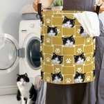 Gepersonaliseerde huisdier pootafdruk 1-5 huisdier Avatars grote capaciteit opbergmand met handvat verjaardag Housewarming gift voor hond kat liefhebbers