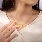 Personalized Dainty Heart Envelope Locket Necklace with Engraved Love Letter Jewelry Birthday Valentine's Gift for Women