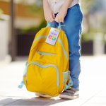 Autismo personalizado etiqueta de identificación de la tarjeta con el nombre y la información de emergencia Actividad al aire libre bolsa de cuidado seguro Accesorios Regalo para niños con autismo