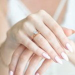 Bague Enroulée Personnalisée avec Pierre de Naissance Cadeau de Bijoux en Cuivre pour Femme