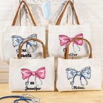 Personlig medicinsk båge stetoskop läderhandtag canvas tote väska med namn uppskattning gradering gåva för sjuksköterska läkare medicinsk personal