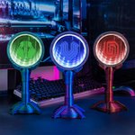 Spersonalizowany stojak na słuchawki Cyberpunk z regulowanym oświetleniem LED Dekoracja domu Prezent urodzinowy dla entuzjasty technologii dla graczy