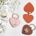 Personalised Floral Cross Easter Eggs Portable Magnetic Leather Hat Clip with Name Travel Accessories Easter Gift for Women Girls