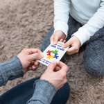Autismo personalizado etiqueta de identificación de la tarjeta con el nombre y la información de emergencia Actividad al aire libre bolsa de cuidado seguro Accesorios Regalo para niños con autismo