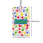 Autismo personalizado etiqueta de identificación de la tarjeta con el nombre y la información de emergencia Actividad al aire libre bolsa de cuidado seguro Accesorios Regalo para niños con autismo