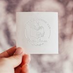 Gepersonaliseerde Ex Libris UIT DE BIBLIOTHEEK VAN Naam Embosser Stempel met Zwarte Opbergzak Boekclub Cadeau voor Boekenliefhebbers Bibliothecaris