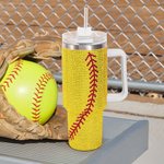 Tumbler isolato da 40 once con numero e nome per uso quotidiano, regalo di compleanno per gli amanti dello sport.