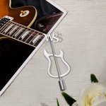 Epingle de revers personnalisée en forme de guitare Broche de costume Cadeau d'anniversaire de mariage pour le marié Meilleur homme Amoureux de la musique