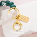 Personalisierte griechische Buchstaben Multicolor Perlen Hands-Free Keychain Wristlet mit Karte Sorority Meeting Geschenk für Schwestern | Callie × Affinity Licensing