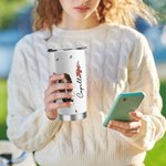 Personalized Chaos Coordinator Cartoon Character 20oz Name Tumbler with Straw and Brush Birthday Appreciation Gift for Family Friend
