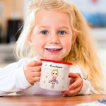 Personalisierte Mehrfarbige Sternzeichen Cartoon Charakter 355 ml Emaille Tasse mit Namen Geburtstag Camping Zubehör Geschenk für Kinder Familie