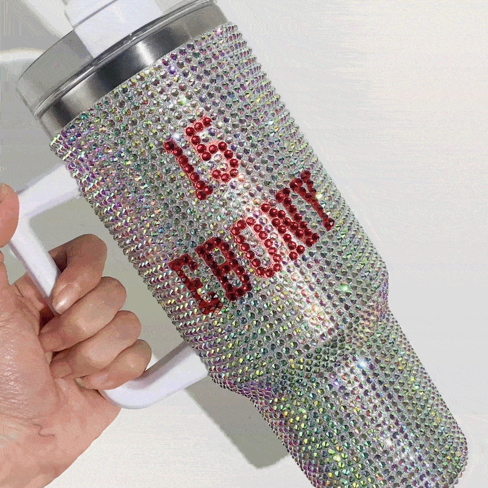 Tumbler isolato da 40 once con numero e nome per uso quotidiano, regalo di compleanno per gli amanti dello sport.