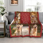 Personalized Multicolor Dog Cat Photos Soft Throw Blanket with Name Home Decor Memorial Sympathy Pet Loss Gift for Pet Lovers
