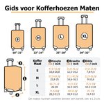 Gepersonaliseerde Y2K-stijl Cartoonfiguur Bagagehoes met Naam Wereldkaart Verjaardag Reisaccessoires Cadeau voor Vrouwen en Meisjes