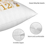 Personalized Cartoon Character Baby Birth Information Soft Throw Pillow Cover Home Decor Birthday Baby Shower Housewarming Gift for Newborn New Mom