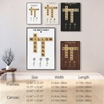 Spersonalizowane Krzyżówki Scrabble Puzzle Plakat Artystyczny Bezramowy Obraz z Kwiatami Urodzinowymi 1-12 Prezent na parapetówkę dla członka rodziny