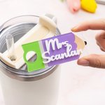 Personalized Colorful Pencil Design Name Plate Tag for 20oz to 64oz Stanley Tumbler Teacher's Day Appreciation Gift for Teacher