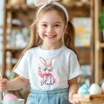 Personalisierte Osterhase Blasen Blasen 100% Baumwolle Baby Bodysuit T-Shirt mit Namen Ostern Baby Shower Geschenk für Baby Junge Mädchen