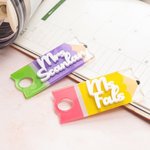 Personalized Colorful Pencil Design Name Plate Tag for 20oz to 64oz Stanley Tumbler Teacher's Day Appreciation Gift for Teacher