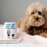 Personalisierte Aquarell Cartoon-Charakter und 1-5 Hunde Design 12oz isoliert Wein Becher mit Namen und auslaufsicher Deckel Geburtstag Geschenk für Frauen Mädchen