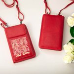 Personalized In My Engaged Era Future Ring Design Leather Crossbody Bag Wallet with Title and Card Slots Engagement Bridal Shower Gift for Women