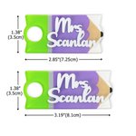 Personalized Colorful Pencil Design Name Plate Tag for 20oz to 64oz Stanley Tumbler Teacher's Day Appreciation Gift for Teacher
