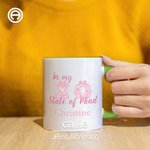 Personalisierte Zustand des Geistes Bogen griechischen Buchstaben 11oz Keramikbecher mit Namen Sorority Kapitel Party Geschenk für Schwester Freunde | Callie × Affinity Licensing