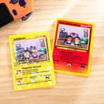 Personalisierte Klassische Pixel Figuren TCG Poke Karte mit Namen Text Du Bist Alles Für Mich Jahrestag Valentinstag Geschenk für Paare