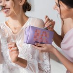 Personalised In My Engaged Era Future Mrs. Leather Makeup Pouch Bag with Name Engagement Bridal Shower Bachelorette Party Gift for Women