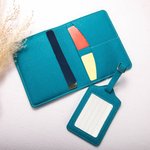 Personalized Cartoon Graduation Girl Bow Initial PU Leather Passport Holder with Name Graduation Birthday Gift for Girls Schoolmates