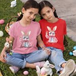 Personalisierte Osterhase Blasen Blasen 100% Baumwolle Baby Bodysuit T-Shirt mit Namen Ostern Baby Shower Geschenk für Baby Junge Mädchen