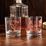 Personalizado en Mi Era Comprometida Futura Señora Anillo Corazón 10oz Whisky Vidrio con Nombre Compromiso Fiesta Nupcial Ducha Regalo para Mujeres