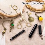 Juego de kit de costura personalizado estilo victoriano vintage con iniciales grabadas Accesorios bordados Regalo de cumpleaños Día de la madre para sastre Amantes de la costura
