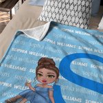 Personalisierte Cartoon Graduation Mädchen Wort Wolke weiche Decke mit Initial und Name Home Decor Graduation Geschenk für Schulkameraden Mädchen
