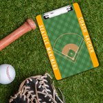 Tableau à pince effaçable à sec avec texte en acrylique pour terrain de baseball personnalisé avec pince à profil bas Cadeau d'appréciation de fin de saison pour entraîneur, formateur et enseignant