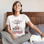 Gepersonaliseerde stripfiguur This Is Our Pyjama Shirt en Broek Set met 1-6 Huisdieren en Namen Valentijnsdag Verjaardagscadeau voor paar Vrouwen Mannen