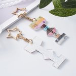 Gepersonaliseerde Stars The Eras Tour Glitter Sleutelhanger met Tekst Concert Muziek Geheugen Bewaar Cadeau voor Fans Publiek Luisteraars