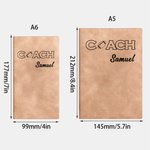 Personalizado Deportes Fútbol Baloncesto Entrenador Nombre Cuaderno de cuero con 200 páginas rayadas Cumpleaños Apreciación Regalo para el entrenador